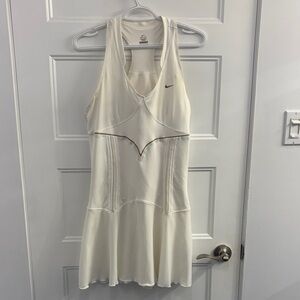 Nike white Racerback Athletic Tennis Dress